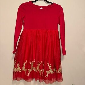 Cotton top red dress size L -10/12 plus